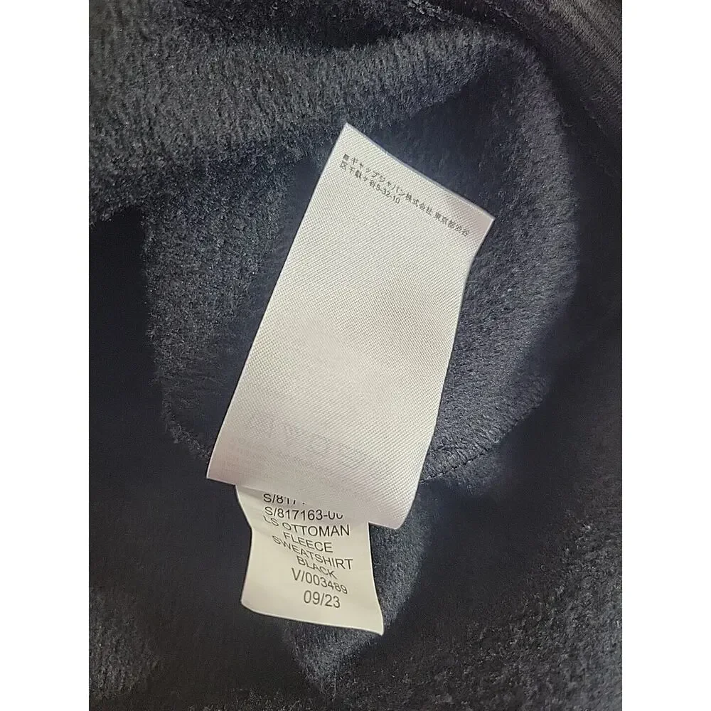 Banana Republic Black Ottoman Turtleneck‎ Fleece Sweatshirt Men's Size Large